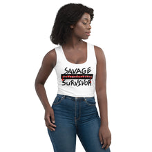 Load image into Gallery viewer, “SAVAGE SURVIVOR” Crop Top