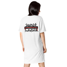Load image into Gallery viewer, “SAVAGE SURVIVOR” T-shirt dress