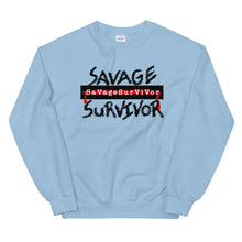 Load image into Gallery viewer, “SAVAGE SURVIVOR” Unisex Sweatshirt