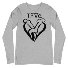 Load image into Gallery viewer, “LOVE” Unisex Long Sleeve Tee (BellaCanvas3501)
