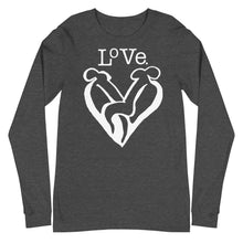 Load image into Gallery viewer, “LOVE” Unisex Long Sleeve Tee (BellaCanvas3501)