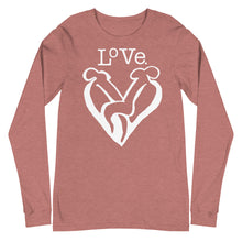 Load image into Gallery viewer, “LOVE” Unisex Long Sleeve Tee (BellaCanvas3501)