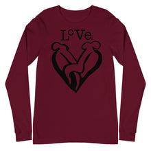 Load image into Gallery viewer, “LOVE” Unisex Long Sleeve Tee (BellaCanvas3501)