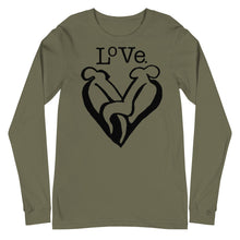 Load image into Gallery viewer, “LOVE” Unisex Long Sleeve Tee (BellaCanvas3501)
