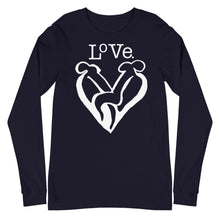 Load image into Gallery viewer, “LOVE” Unisex Long Sleeve Tee (BellaCanvas3501)