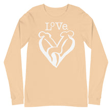 Load image into Gallery viewer, “LOVE” Unisex Long Sleeve Tee (BellaCanvas3501)