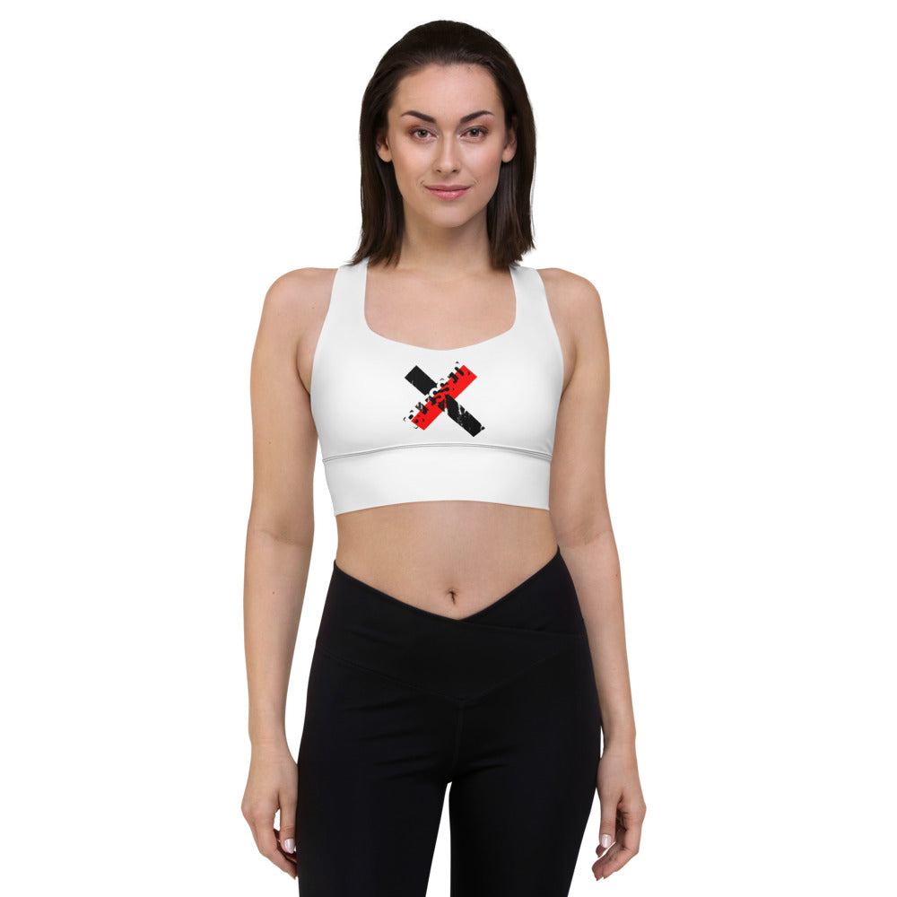 “BLESSED” Longline sports bra