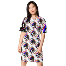 Load image into Gallery viewer, “See Out The Box” T-shirt dress
