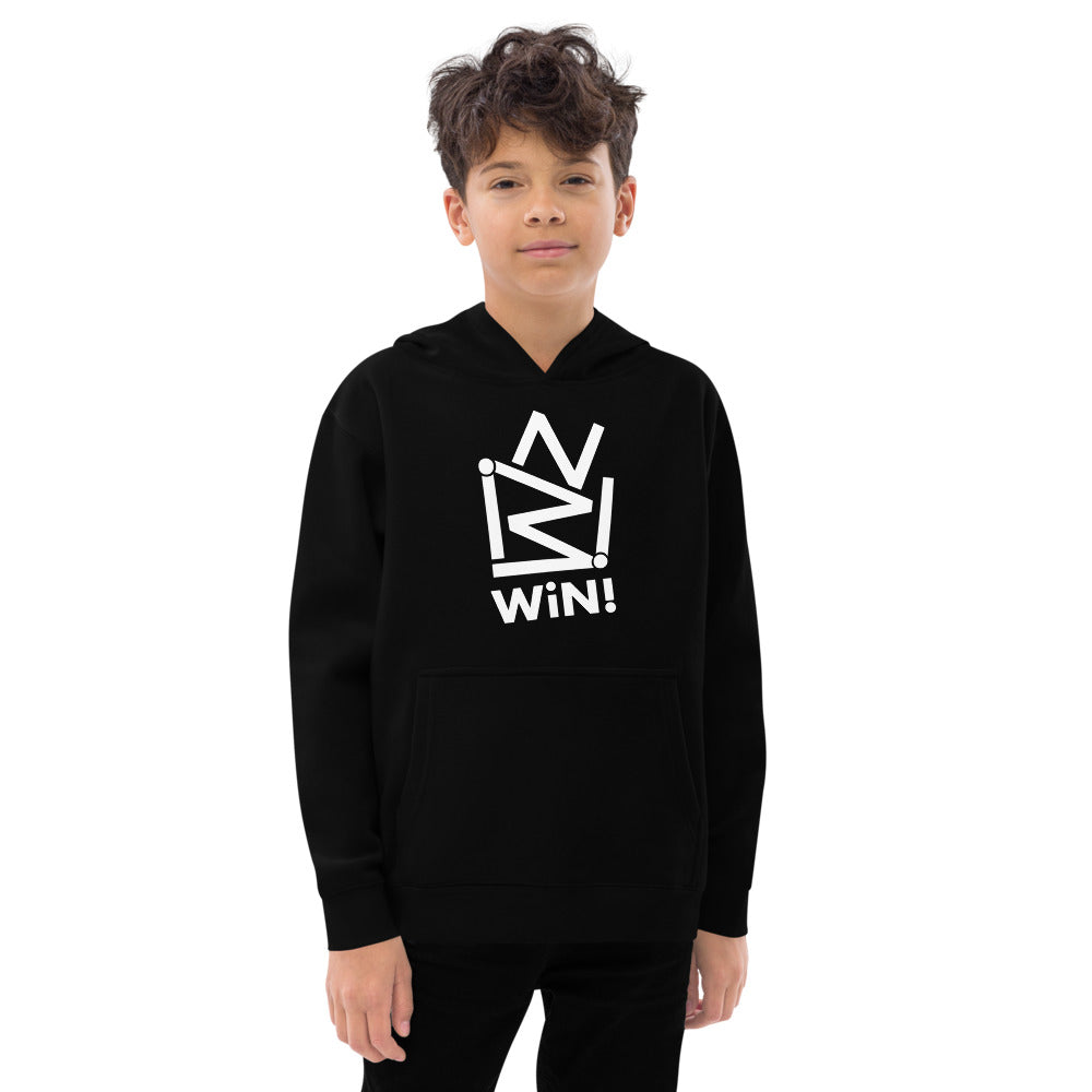 “WiN!” Kids fleece hoodie