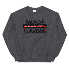 Load image into Gallery viewer, “SAVAGE SURVIVOR” Unisex Sweatshirt
