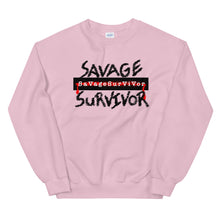 Load image into Gallery viewer, “SAVAGE SURVIVOR” Unisex Sweatshirt
