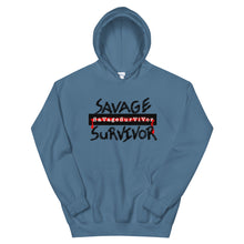 Load image into Gallery viewer, “SAVAGE SURVIVOR” Unisex Hoodie
