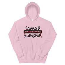 Load image into Gallery viewer, “SAVAGE SURVIVOR” Unisex Hoodie
