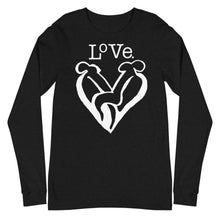 Load image into Gallery viewer, “LOVE” Unisex Long Sleeve Tee (BellaCanvas3501)
