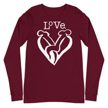 Load image into Gallery viewer, “LOVE” Unisex Long Sleeve Tee (BellaCanvas3501)
