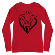 Load image into Gallery viewer, “LOVE” Unisex Long Sleeve Tee (BellaCanvas3501)
